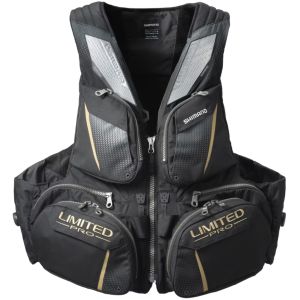 Жилет разгрузочный мужской Shimano Nexus VF-110X LTD.BK XL, цвет - черный, р. 52