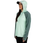 Термофутболка Simms Women's Bugstopper SolarFlex Hoody, Opal Heather, S