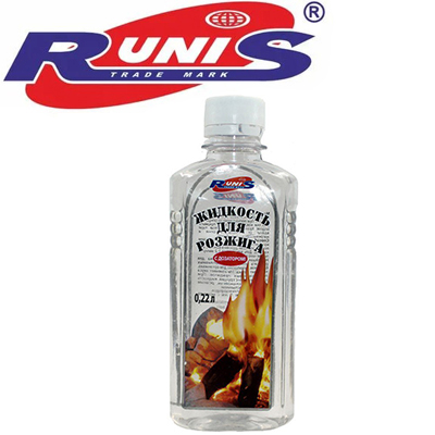 Жидкость для розжига костра "Runis", 0,22л.