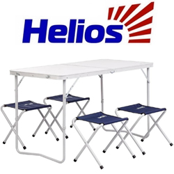 Набор мебели Helios стол + 4 табурета (Сталь)
