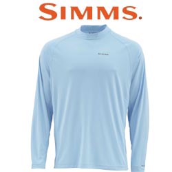 Simms Solarflex LS Crewneck Graphic Print Tarpon Glacier