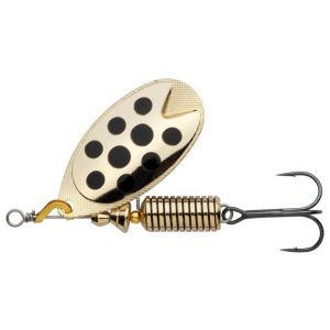 Блесна вращающаяся Abu Garcia Fast Attack 4.5гр. цв. Gold/Black Dot