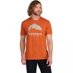 Футболка Simms Wood Trout Fill T-Shirt, Adobe Heather, S