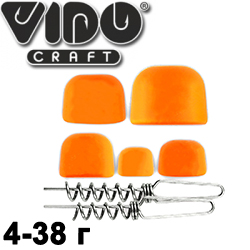 Vido Craft Набор крашеных грузов "ПУЛЯ" Оранжевый