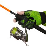 Перчатки демисезонные без пальцев Aquatic ПЧ-11 Softshell (цвет Camo Lime Khaki, размер XL, печать AQ)