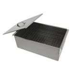 Коптильня двухъярусная Тонар (К-002) с поддоном для сбора жира 450х280х170 (сталь 1,5 мм)