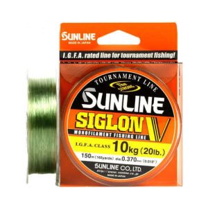 Леска монофильная Sunline Siglon V 100m (зеленая) #8/35LB/0,47mm