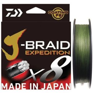 Леска плетёная Daiwa J-Braid Expedition × 8E 150m Dark Green 0.16mm