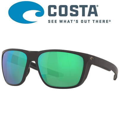 Costa Ferg 580G Matte Black/Green Mirror 580G