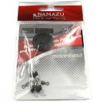 Стопор с вертлюгом Namazu Rolling Swivel Pearl Beads And Olive Rubber Stopper , р. L (уп.4 шт)