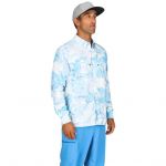 Рубашка Simms Intruder BiComp LS Shirt, Cloud Camo Blue, XXL