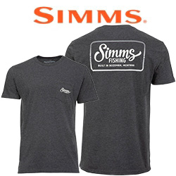 Simms Two Tone Pocket Tee, Charcoal Heather