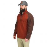 Пуловер Simms Rivershed Sweater Quarter Zip, M, Rusty Red