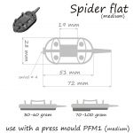 Кормушка ORANGE Spider Flat Method с вертлюгом № 4, 100 гр., в уп. 1 шт.