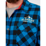 Рубашка фланелевая Alaskan синяя клетка р. S