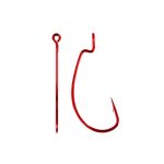 Крючки офсетные Yoshi Onyx Offset Hook Magna HD Red 1/0 (BN), красные,  (упак. 10шт.)