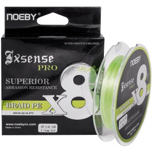 Шнур Noeby Exsense Pro PE 8 Braid 150m (Light Green) 4.0# 75 lb 0.370mm