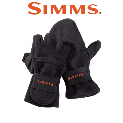 Simms Freestone Foldover Mitt Black Перчатки