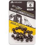Бусины силиконовые Mikado Territory мягкие, 6мм, чёрные (уп.-25шт.) (AMC-11513-6-03)