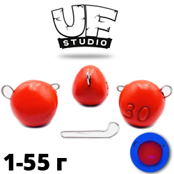 Груз UF Studio «КАПЛЯ» эксцентрик Красный UV