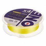 Плетеная леска №One Superior Х4-100 (yellow) d0.24