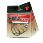 Крючок офсетный Vido Craft VD-105 O'Shaughnessy Worm (BN) № 2, 10 шт/уп VD105-2(10)