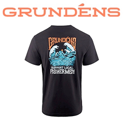 Grundens Support Fishermen SS T-Shirt, Black