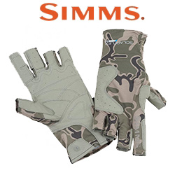 Simms Solarflex Guide Glove Tongass Camo Tumbleweed