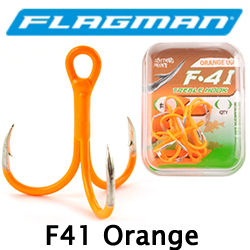 Flagman Treble hook F41 Orange