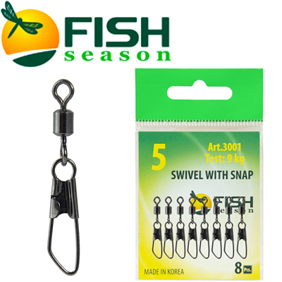 Fish Season Вертлюжок с застежкой Safety