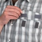 Рубашка Simms Big Sky SS Shirt, Sky/Flame Plaid, M