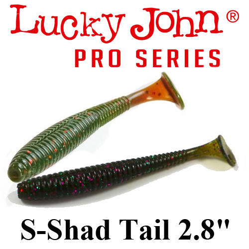 Lucky John Pro Series S-Shad Tail 2.8" 