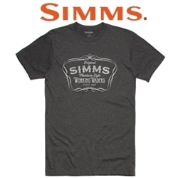 Simms Montana Style T-Shirt, Charcoal