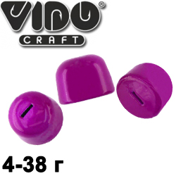 Vido Craft Груз крашеный "Пуля" для Спиралей Jig Spring Фиолетовый