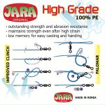 Плетеный шнур Jara Jig Master X4 PE # 1.0 D-0.165 мм