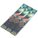 Поводок готовый Korda IQ D Rig Barbless 15lb Kurv Shank №8 безбородый KCR061