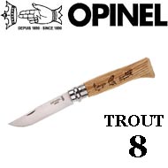 Opinel №8 VRI Animalia Trout