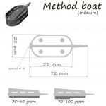 Кормушка Orange Boat Flat Method с вертлюгом № 4, 30 гр., в уп. 1 шт.