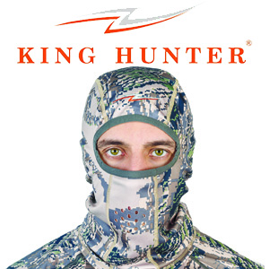 King Hunter Balaclava, Camo Gray