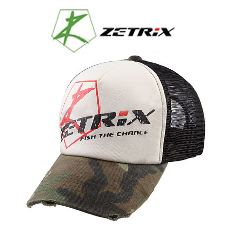 Zetrix Cap ZC-1601 Camo Beak, Black Mesh
