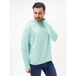 Футболка с длинным рукавом и капюшоном Extreme Fishing Passion UPF 50+ цвет Mint Green размер XXXXL