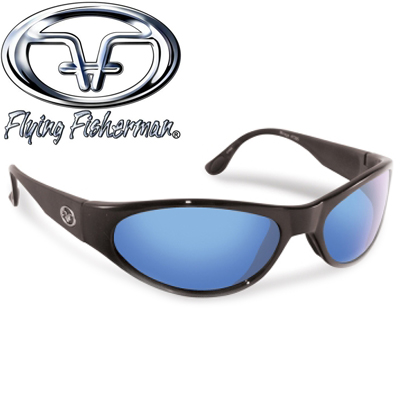 Flying Fisherman 7395BS Mirage Matte Black, Smoke/Blue Mirror