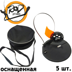 RodStars Набор жерлиц пластиковая стойка 5 шт (Оснащенные)