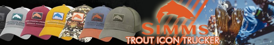 Simms Trout Icon Trucker, Riparian Camo