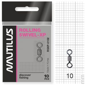 Вертлюг Nautilus Rolling Swivel 0102 size # 3 тест 40кг