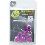 Джиг крашеный Шар 32 гр, цв. 06-фиолетовый, кр-к VD-071 GCB-071S-32-06 5 шт