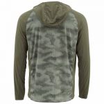 Термофутболка Simms SolarFlex Hoody Print, Hex Camo Loden, S
