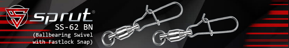 Sprut SS-62 BN (Ballbearing Swivel with Fastlock Snap)