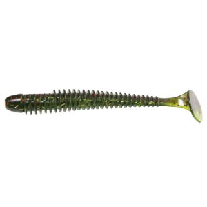 Силиконовая приманка Kaida Salmon 3.8" 10cm 4g Terquoise-7tails HT#011