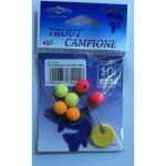 Стопоры Mikado Trout Campione Float Balls д.10мм ( 6шт.) пенопл., круглые (Арт.ATC-S02-10)